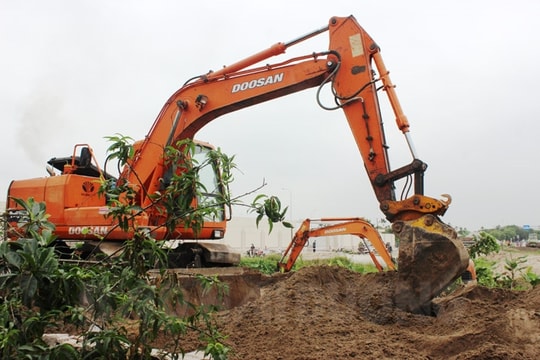 Cưỡng chế giải phóng mặt bằng khu dân cư phía bắc thị trấn Thanh Hà
